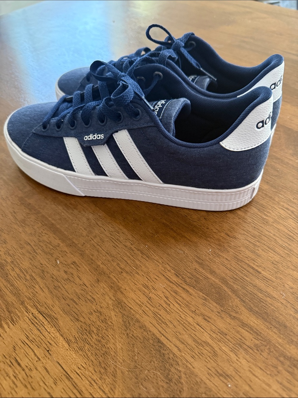 Adidas Navy and White Athletic Shoe - Picture 3 of 5